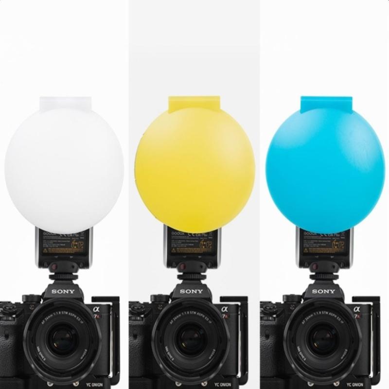 1 Piece Soft And Bright Light Effect Magnetic Dome Diffuser Adsorption Round Flash Head For V1/S-R2 Ak-R11 Dome Diffuser