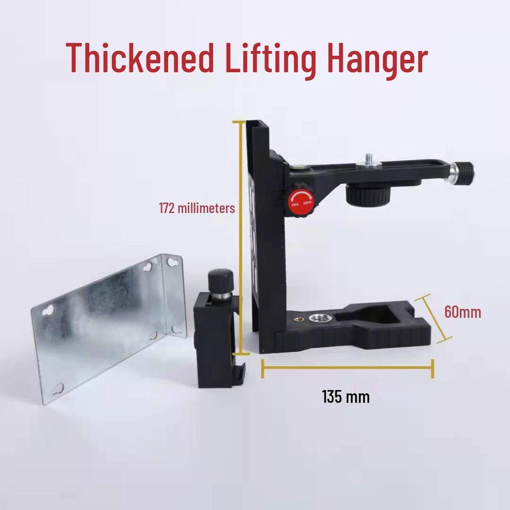 Infrared Laser Level with Multi-functional L-Type Lifting Bracket - Strong Magnetic Ceiling & Wall Mount