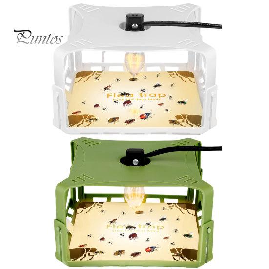 Indoor Flea Trap Retractable Energy Saving Kid-friendly High Brightness Simple Installation Pet Control No-Radiation Indoor Sticky Flea Trap with LED