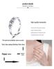 S925 Sterling Silver Moissanite Wave Design Ring for Women