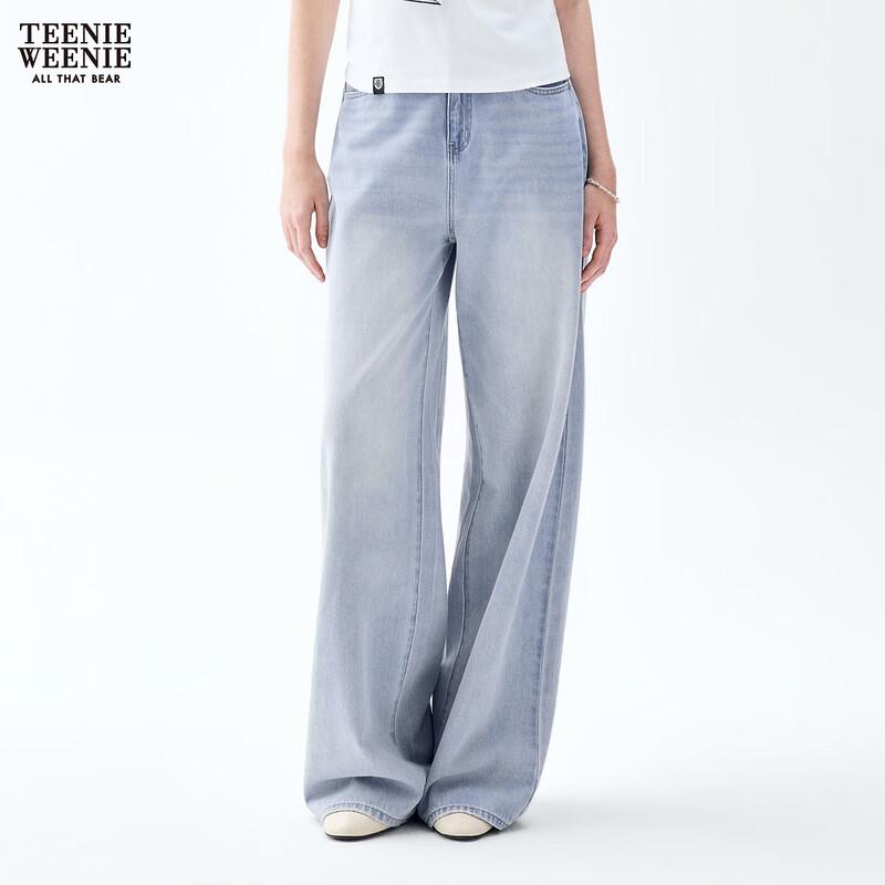 Teenie Weenie Women s Cartoon Bear Light Blue Denim Jeans M