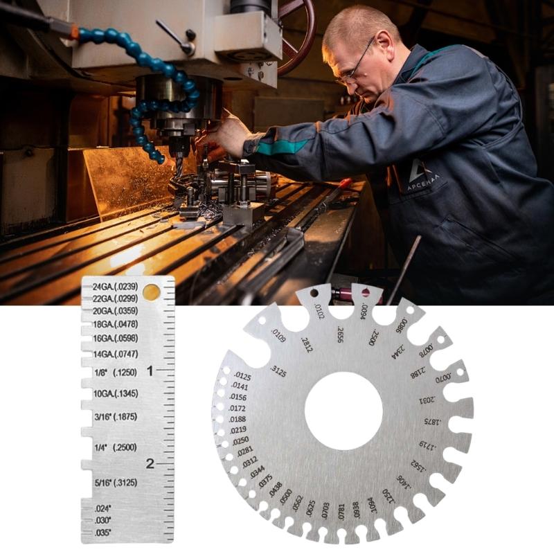 Strong Steel Welding Gauges with Clear Marking Inspection Device for Precise Wire Thickness & Weld Size Measurement
