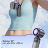 Foldable Portable Fan With Ice Ceramic Cooling 199 Wind Speeds Digital Display Quiet Operation For Home Travel Gift