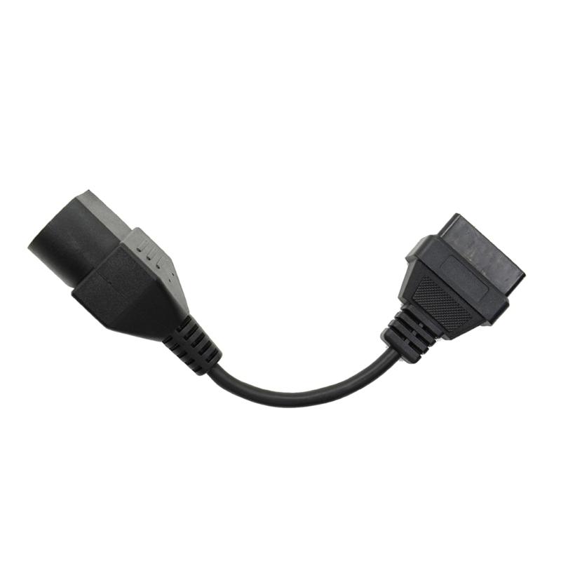 Skener kabelového převodníku OBD2 Kompatibilní pro vozidlo 17pinový až 16pinový konektor úplného diagnostického adaptéru Nástroj pro skenování kabelu