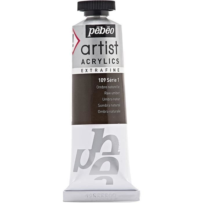 Tube 37 ml Peinture Artist Acrylics Extra fine OMBRE NATURE