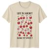 Life Is Short Make It Sweet Cherry Graphic Fruit Lover T-Shirt