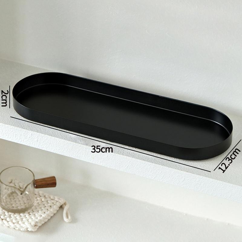 Oval Tray Jewelry Storage Trays Cake Dessert Utensil Tray Dinner Plate Breakfast Fruit Plate Tableware White Shell Plate