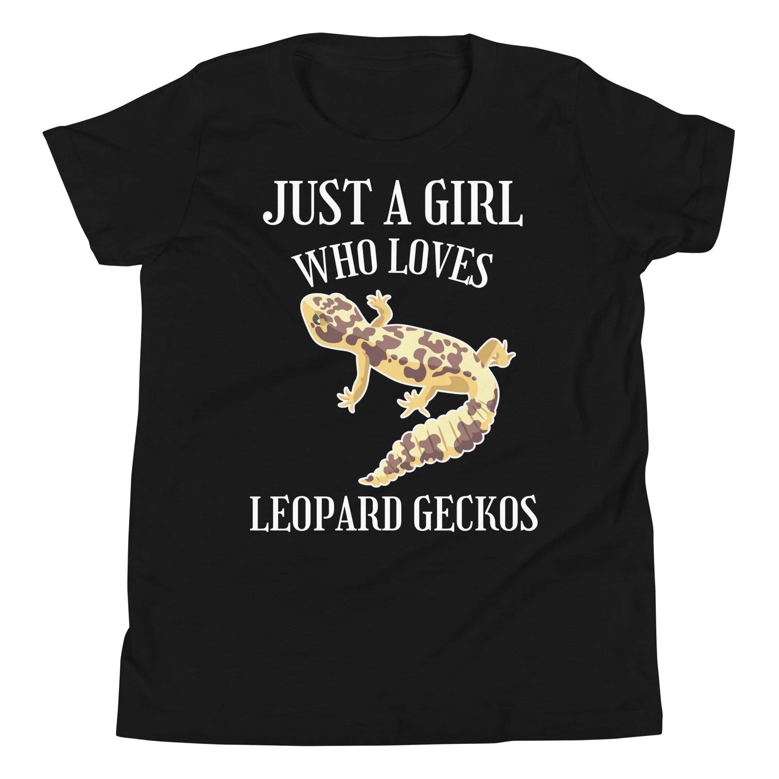 Just A Girl Who Loves Leopard Geckos Reptile Lizard Lover Youth T-Shirt 100