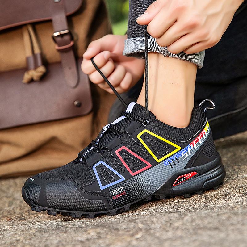 2026 New Men's and Women's Lockless Cycling Shoes, Wear-Resistant and Non-slip, Mountain Cross-Country Road Bikes, Hiking Shoes