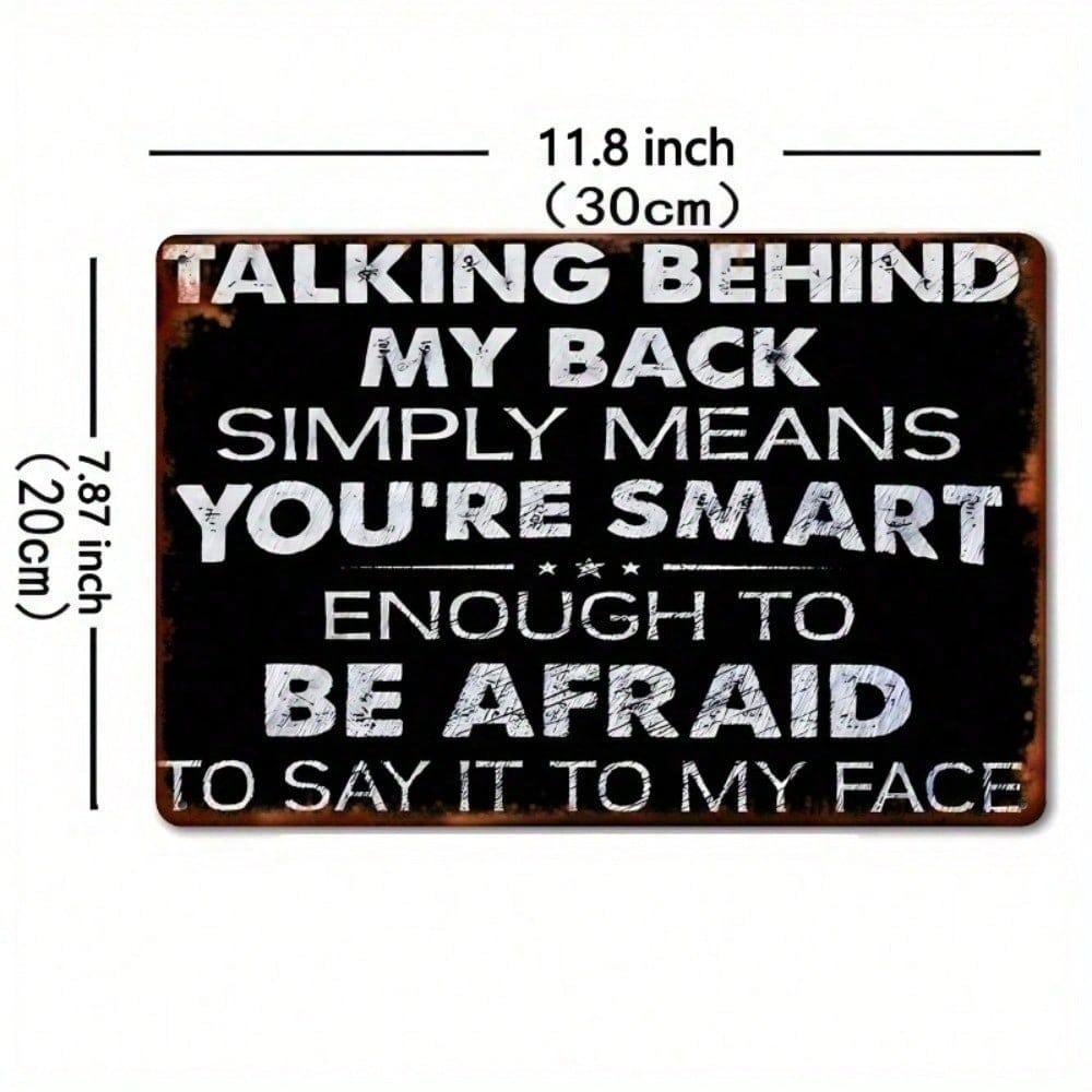 Retro Vintage Metal Wall Sign 7.8x11.8 Inch Inspirational Quote Iron Art for Home Cafe Bar Decor