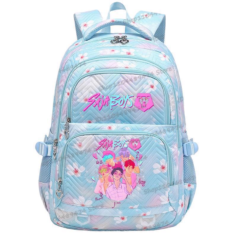 Kpop Demon Hunter Printed Backpack Female Student School Bag Large Capacity Lightweight Casual Backpack Trendy Fashion