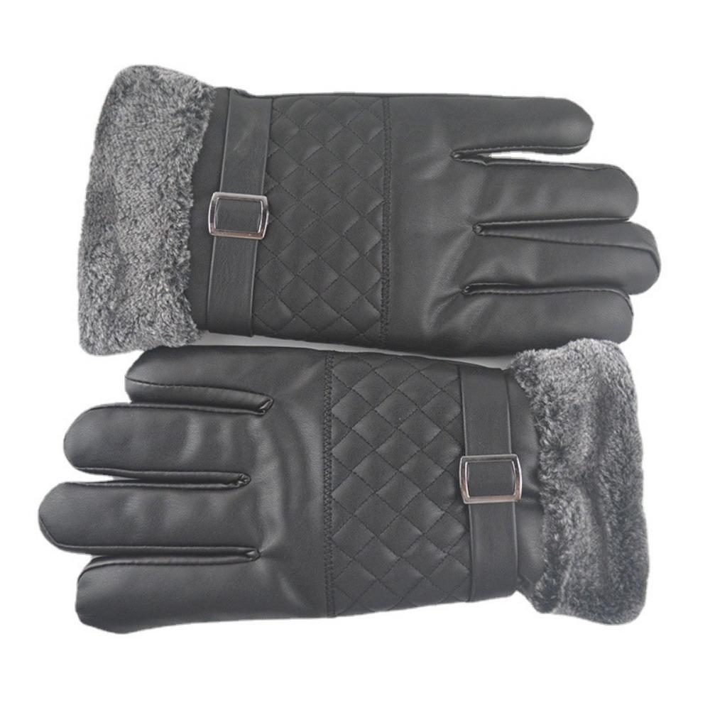 Nye herre hårete varme hansker, vanntette og fleece skinnhansker for vinterkjøring, produsent av fritidshansker