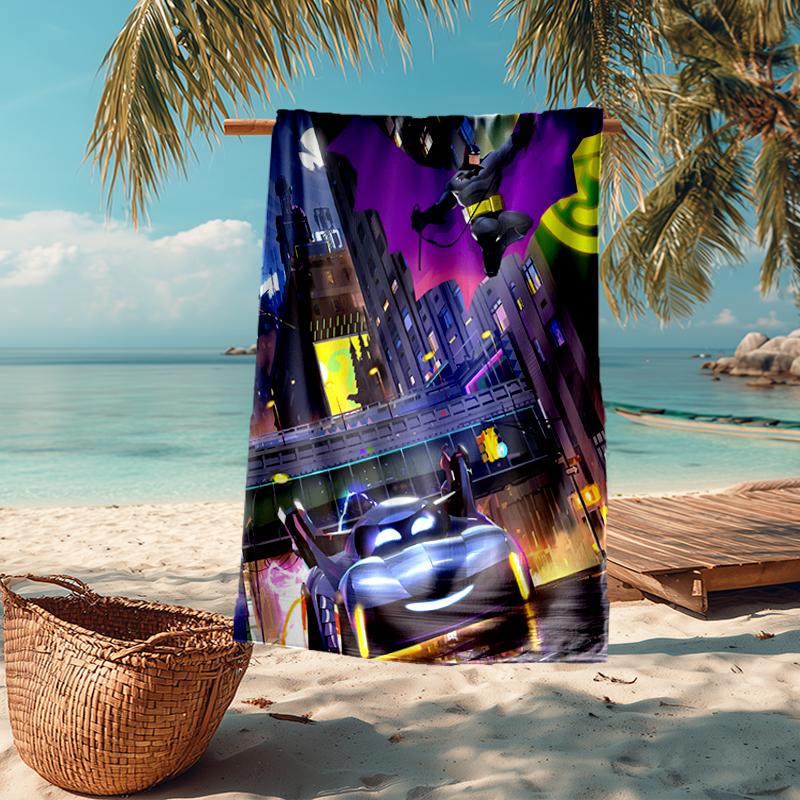 Ultra-Soft Beach Towel with Batwheels Theme,Ideal for Pool - Camping, Diving - Perfect Travel Essential, Vibrant Beach Towel.
