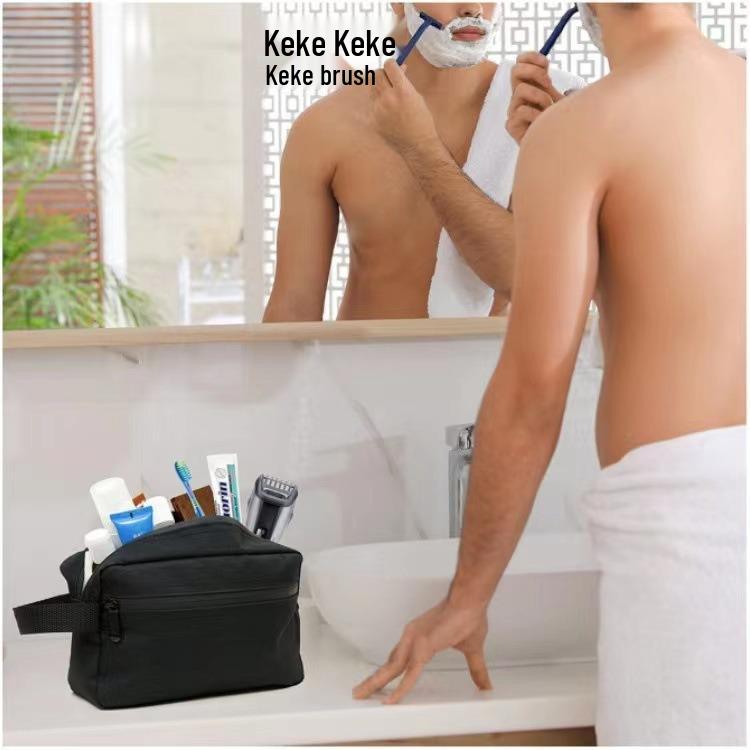 Wasserdichte Make-up-Tasche mit großer Kapazität - Minimalistisch, tragbar, Reise-Kosmetikaufbewahrung