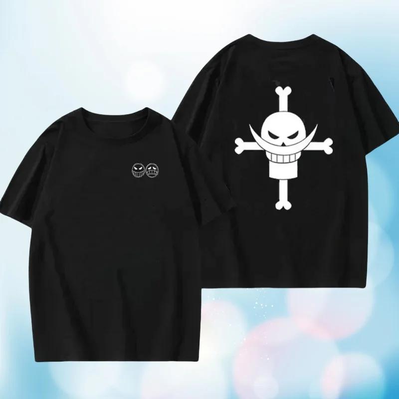 Plus Size Pirate Ace Edward Newgate Tshirt Men Women Cosplay TShirt Cotton Short Sleeve Tee Japanese Anime Harajuku Clothing