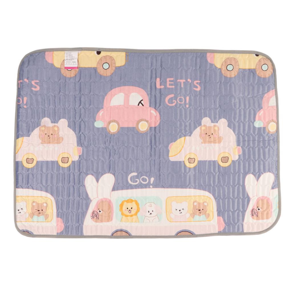 Bed Pads Washable Waterproof 28x39.4in Water Absorption Soft Skin Friendly Urine Mattress Cute Bear Pet Pads for Incontinence