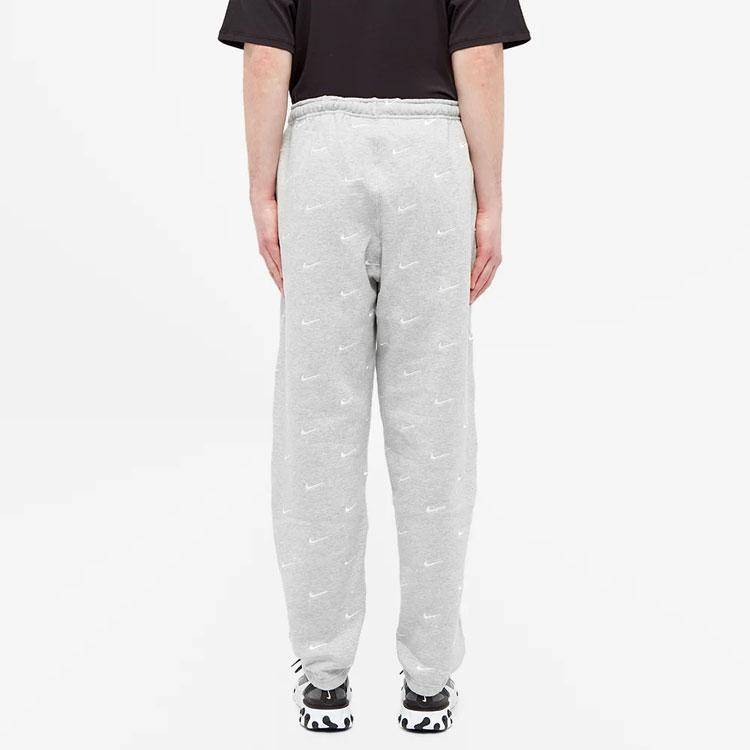 Nike NRG All Over Swoosh Logo Pants Grey Heather/White Men Streetwear CJ8905-050