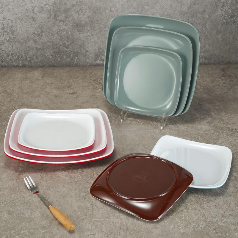 Chinese Style Square Melamine Dinner Plate