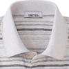 polo shirt with textured made in for men [UNITED] Short-sleeved border, Japan, (LL, off-white)