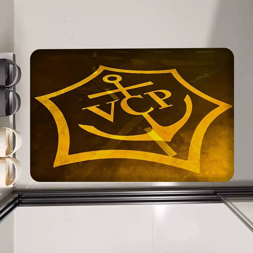 V-Veuve Clicquot Room Mats Cheaper Anti-slip Modern Living Room Balcony Printed Welcome Rug