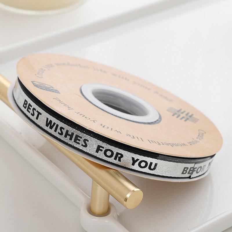 Små gull- og sølvbarer, bånd, gullfolie, sommerfuglbånd, blomsterkunst, blomster til DIY baking, kake- og gaveeskedekorasjon