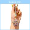 Star Keyring With Sparkling Czech Crystals For Party Decor And Accessories
