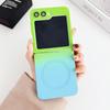 Applicable to Samsung zflip6 folding screen mobile phone case gradual change two-color zflip5 magnetic suction zflip4/3 all-inclusive soft case