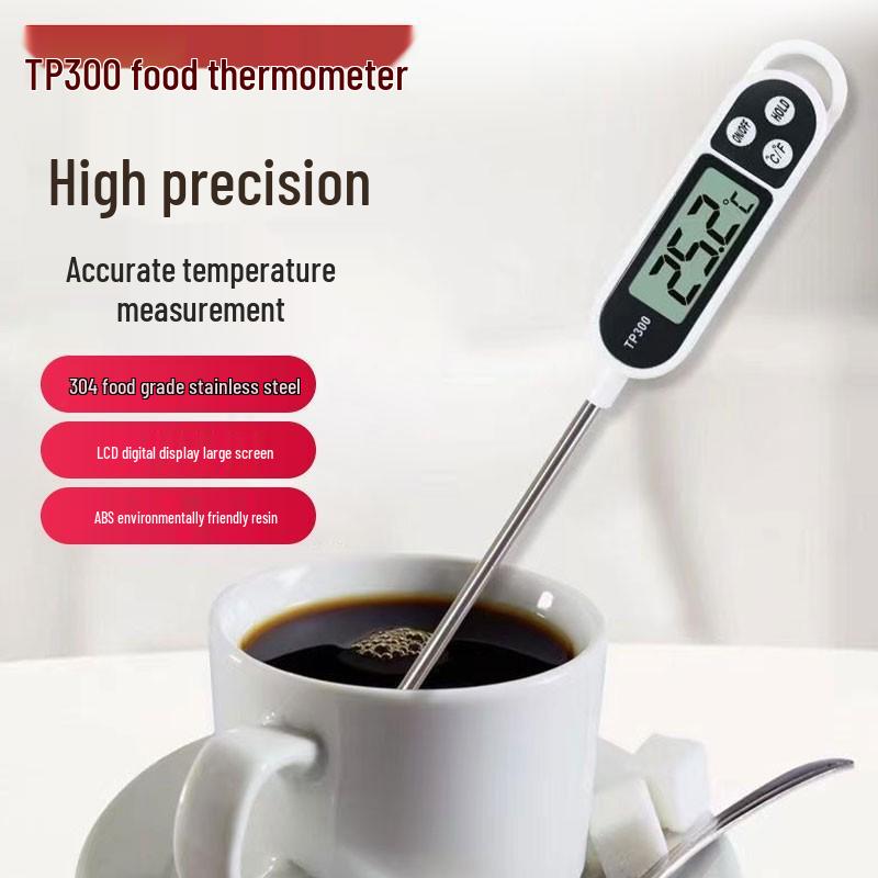 TP300 Stainless Steel Kitchen Probe Thermometer for Oven, Baking & Water