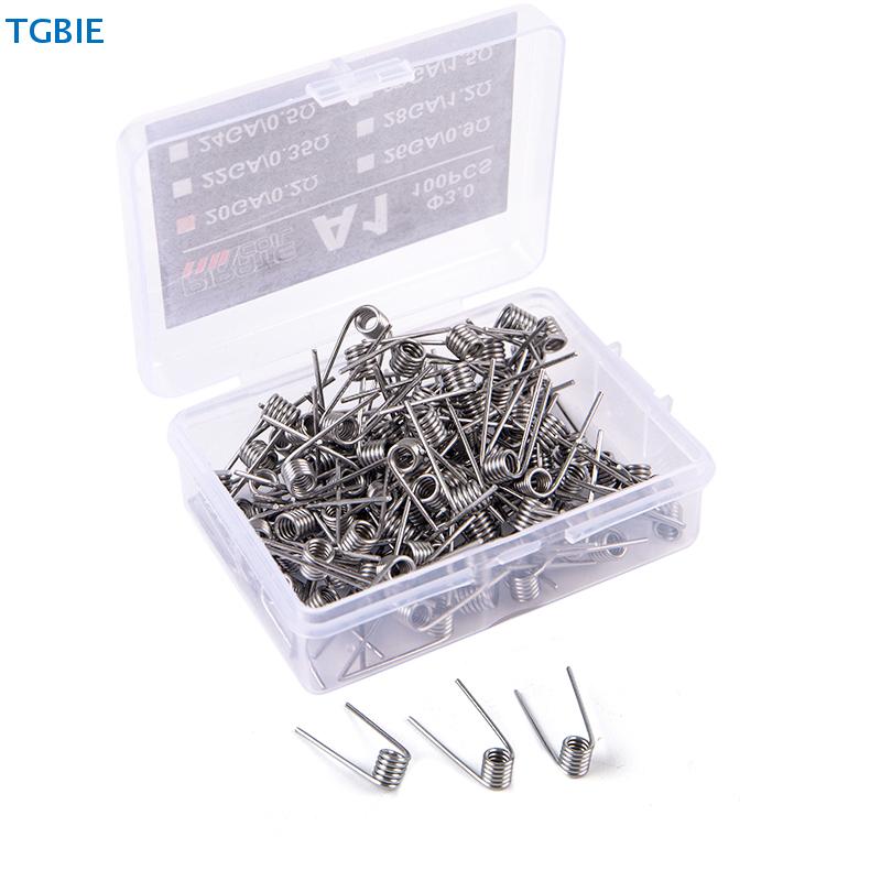 [TL][TL]100 Pcs/box High Quality A1 Coil Wire Heating Resistance Premade Coils DIY Prebuilt Coil Wire 3.0 Circle Diameter