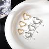Korean Heart Shape Earrings: Elegant Ear Cuffs for Women - Luxury, Simple Hoop, Hip Hop Style Jewelry