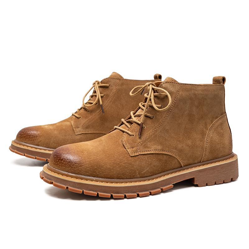 

Мужские полусапожки из натуральной кожи Модный ретро-стиль Трендовая повседневная обувь для вечеринок Повседневная деловая офисная обувь высокого качества 38