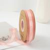 Decorative 1.1cm Chiffon Silk Ribbon "JUST FOR YOU" DIY Printed Ribbon Flexible Sheer Wrap Decor Ribbon Wedding Decoration