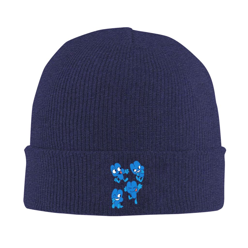 BFDI Four BFB Warm Knitted Cap Winter Knit Bonnet Hat Skullies Beanies Hip Hop Caps for Unisex