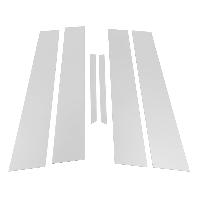 

Partuto Compatible with Toyota Mark X 130 series 2009-2019 car trim cover pillar cover pillar garnish silver tone