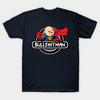 Men Black Print T-shirt Bullshitman No-Cut Transfer Paper Print Cotton Tshirt