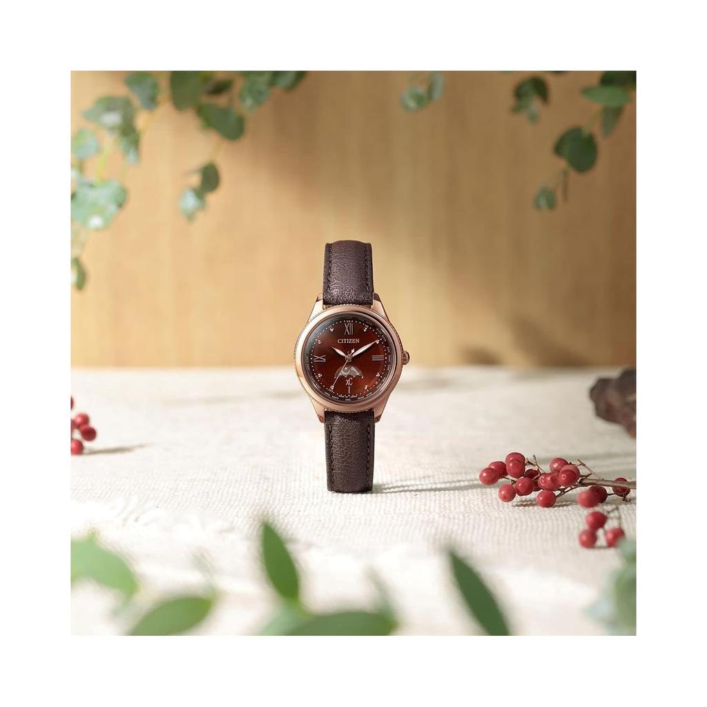 Citizen EE1002-01W Crosssea xC Daichi Collection Eco-Drive Radio Watch, Titania Happy Flight Ladies, Brown