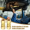 10 Pieces Auto Brake Hose Brass Fittings Repair Supplies Brake Oil Pipeline Connector For Sedan Car RV Vehicle Mechanic Garage