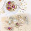 Dolphin Bay Nail Art: Shell Pieces, Rhinestones, Pearls, and Metal Chains Mixed Decorations