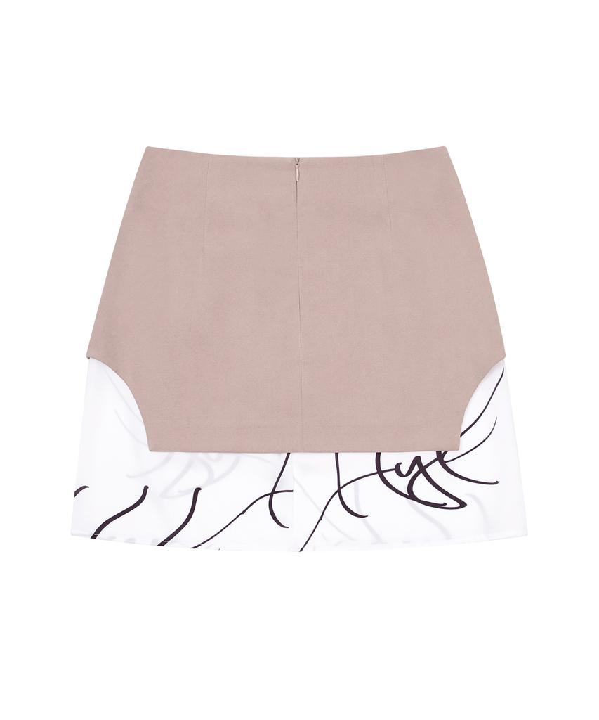 Hye Young Kim Satin Tunic Skirt - Dusty Pink