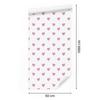 Hearts Wallpaper White and Powder Pink 50x1000