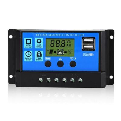 12V/24V Solar Panel Charge Controller, 10A To 100A, Smart System for Photovoltaic Street Light and Battery Management