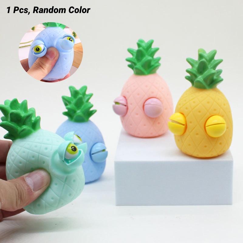 Nová Pop-it hračka na uvoľnenie stresu v tvare ananásu Realistická figúrka ovocia pre všetky vekové kategórie v Zhejiang Čína)