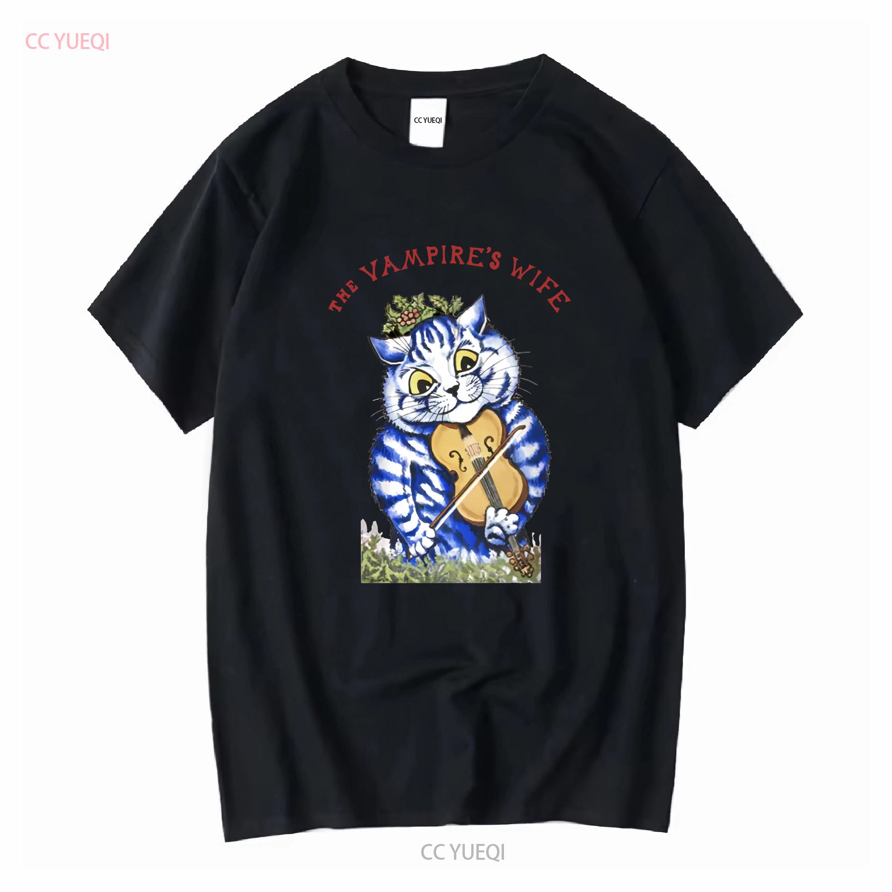 

Brand New The Vampires Wife Violin Cat T Shirt XS long or short sleeves vintage Washed Stylish Top For Everyday Wear 4XL