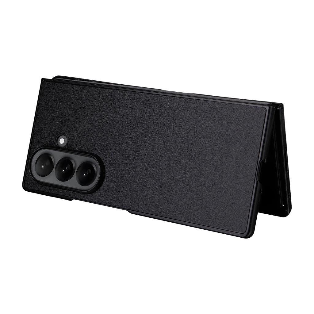 For Samsung Galaxy Z Fold7 5G Case PU Leather Hard PC Protective Phone Cover
