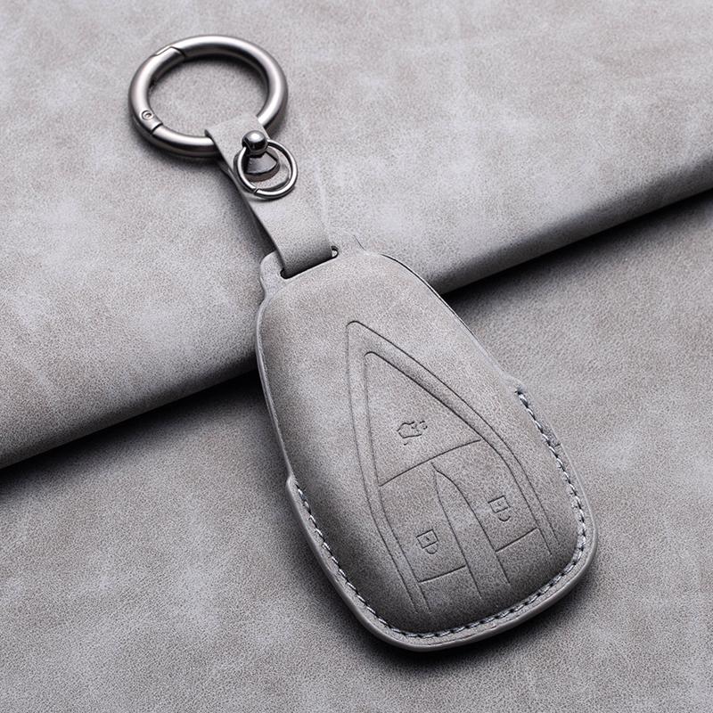 Leather Car Key Case Cover Fob For Changan CS35PLUS CS35 Plus CS55 PLUS CS75 PLUS Eado UNI-T UNI K Oushang X5 X7 EV 2019-2025