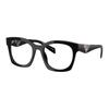 Triangle Logo Acetate Square Optical Glasses Women Black