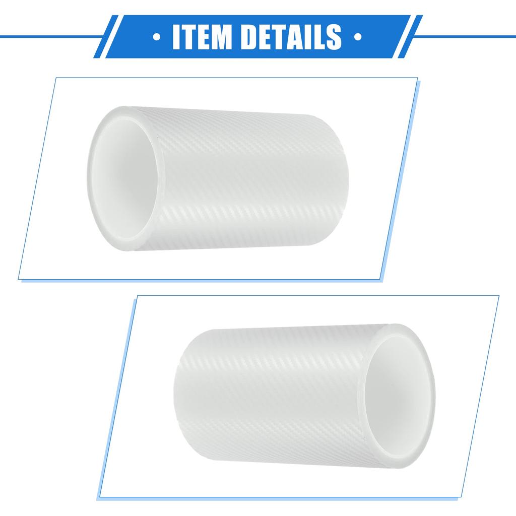 uxcell Ochranná fólie prahu dveří auta Vlákno uhlíkové univerzální pro akryl s nástrojem škrabkou Kryt, 500x15cm, Vzor, Nákladní automobily, SUV, Odolné proti poškrábání, Průhledné,