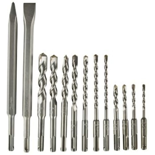 Makita Hammer Drill Bit SDS PLUS Chisel Set of 13 with Soft Case D-53659 Concrete Drill Bit