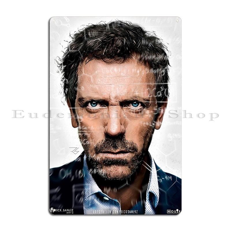 Dr House Md Metal Sign Living Room Club Customized Wall Cave Cinema Dr House Tin Sign Poster