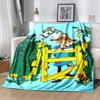 1pc Blanket Pippi Longstocking Print Design, Lightweight Blanket for Sofa, Bed- Soft &Warm, Gift for All Seasons like Christmas, Halloween